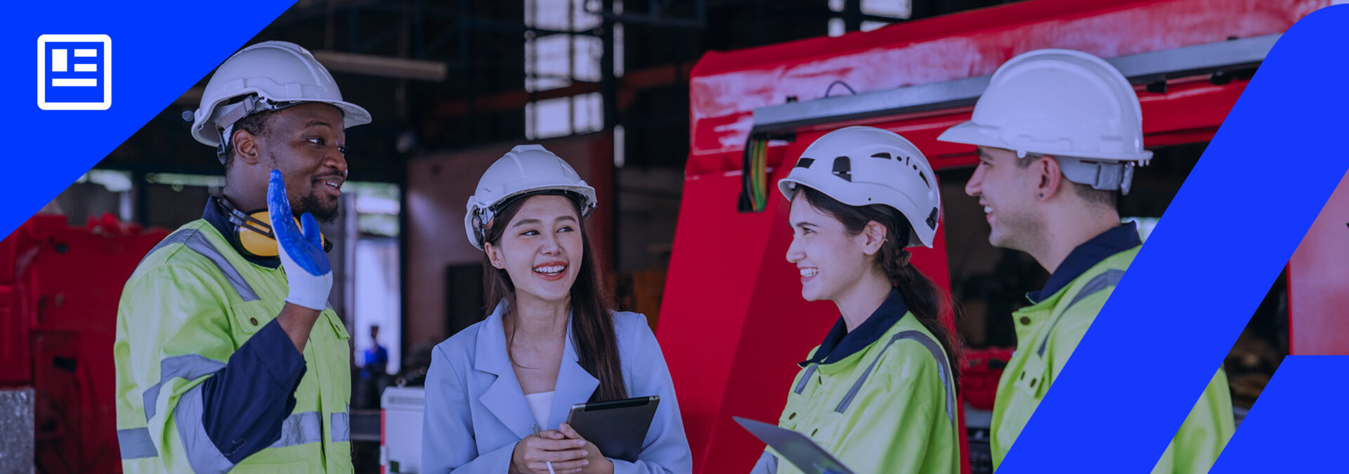 capa trabalhadores felizes na indústria